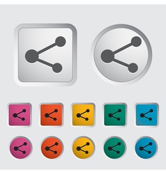 Share symbol vector image