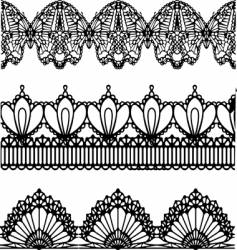Lace design vector image