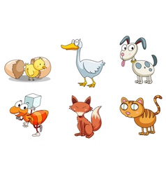 Cartoon animals vector image