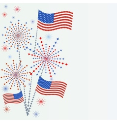 Firework in honor of Independence Day vector image