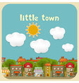 Little Town Color Houses vector image