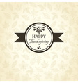 Thanksgiving greeting card vector image
