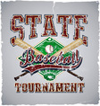 Baseball State tournament vector image