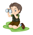 Binoculars vector image