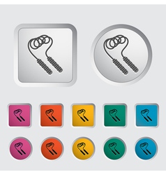 Skipping rope icon vector image