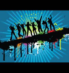 Grunge party vector image