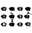 Piggy icons set vector image