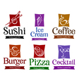 Food and drink design vector image