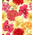 Floral seamless pattern vector image