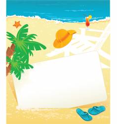 Banner summer vector image