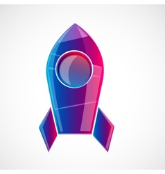 Rocket design concept vector image