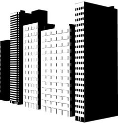 Buildings design vector image