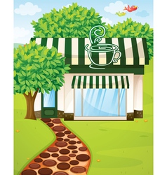 Coffee shop vector image