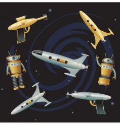 Space junk vector image
