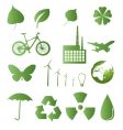 Ecology and nature icons vector image
