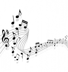 Music background vector image