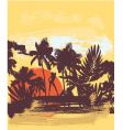 Summer palm vector image