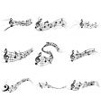 Musical notes vector image