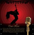 Rock musician on stage vector image
