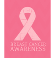 Vintage style Breast Cancer Awareness poster vector image