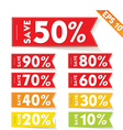 Sale percent sticker price tag - - EPS10 vector image