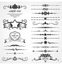 Set of design elements vector image