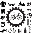 Bicycle icons set eps 10 vector image
