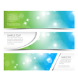 Spring horizontal banners vector image
