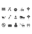 Black Construction icon vector image