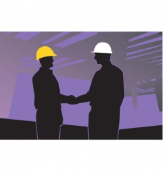 Two engineers vector image