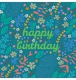 Cartoon floral card vector image