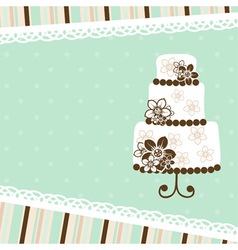 Template greeting card vector image