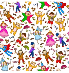 Costumes pattern vector image