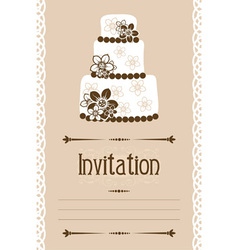 Template greeting card vector image