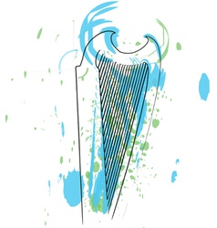 Abstract harp vector image