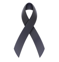 Black Awareness Ribbon vector image