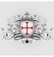 Ornamental shield vector image