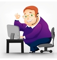 Cheerful Chubby Men vector image