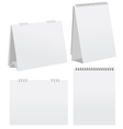 Blank desktop calendar vector image