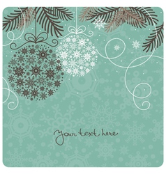 Retro Christmas background vector image