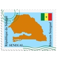 Mail to-from Senegal vector image