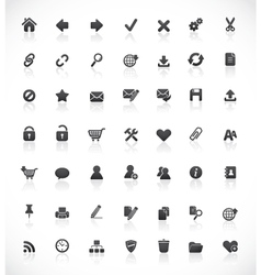 Web and office icons vector image