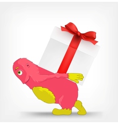 Funny Monster Gift vector image