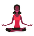 Yoga lotus pose vector image