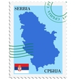 Mail to-from Serbia vector image
