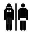 Toilet sign vector image