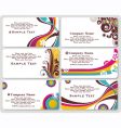 Business cards vector image