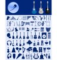 Musical icons vector image