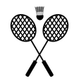 Playing badminton racket Playing badminton racket vector image