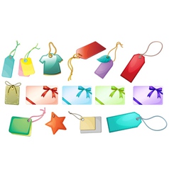 Different tag designs vector image